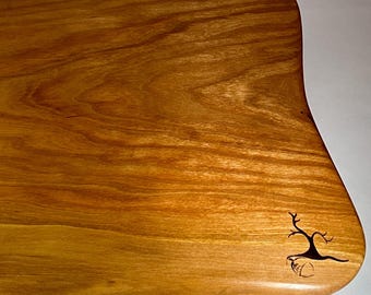 Solid Cherrywood Organic Shaped Cutting Board