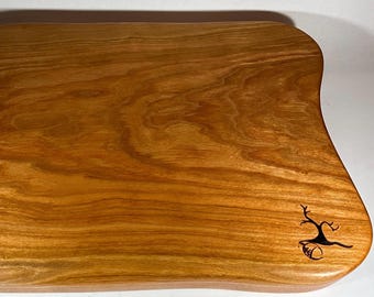 Solid Cherrywood Organic Shaped Cutting Board