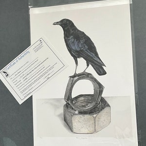 Crow print ‘Shiny Objects’-limited edition