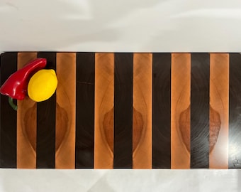 End Grain Maple & Walnut Wood Cutting Board