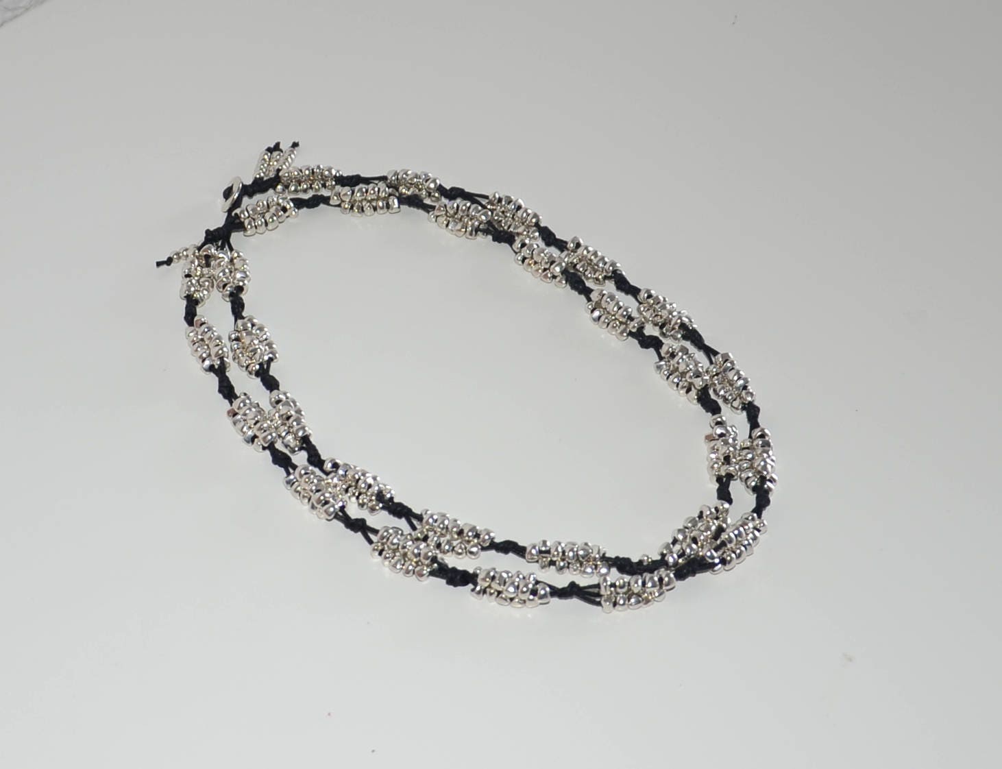 Long necklace with zamak beadshand made style styleuno no de Etsy