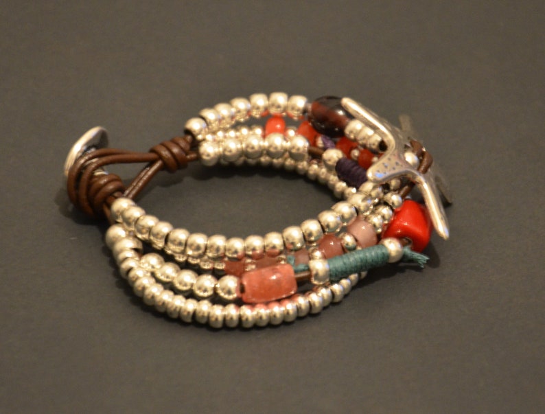 Uno de 50 style bracelet-Starfish bracelet-colorful | Etsy