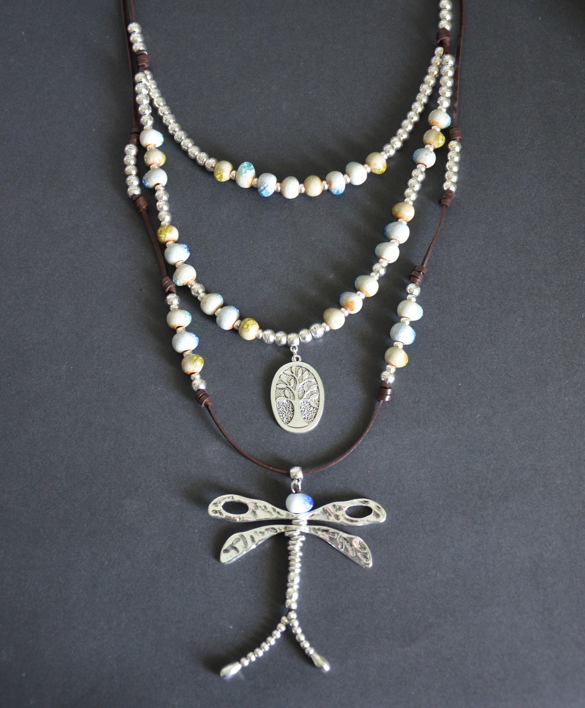 Download Layered Pendant Long Necklace Women Long Vintage Etsy