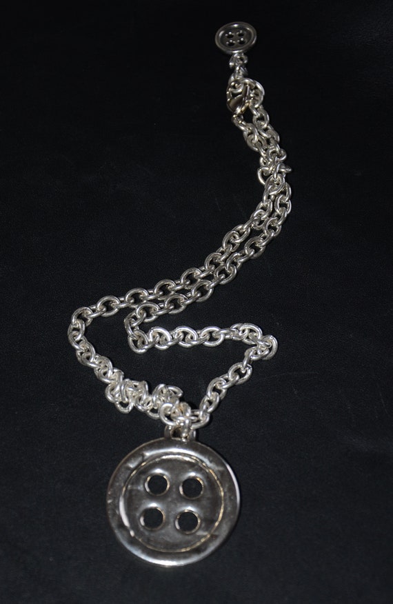 Women Chain Necklace-thick Silver Plated Zamak Chain Necklace-uno