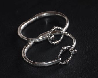 Minimalist Silver Plated Bangle – Handmade in Spain, Fits 5.8-6.5" Wrist