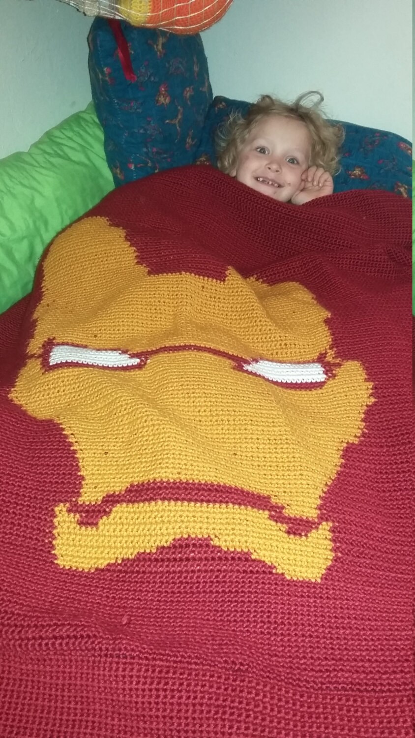 Iron Man Blanket Pattern Etsy