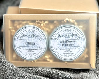 Gift Box of 2 Beeswax Lotion Bars