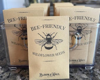 Bee-Friendly Wildflower Seeds: Eco-Friendly Gift (Set of 10)