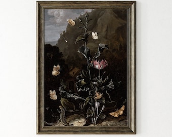 Stimmungsvolle Botanik: Vintage Cottagecore Wall Art (Digitaler Download)