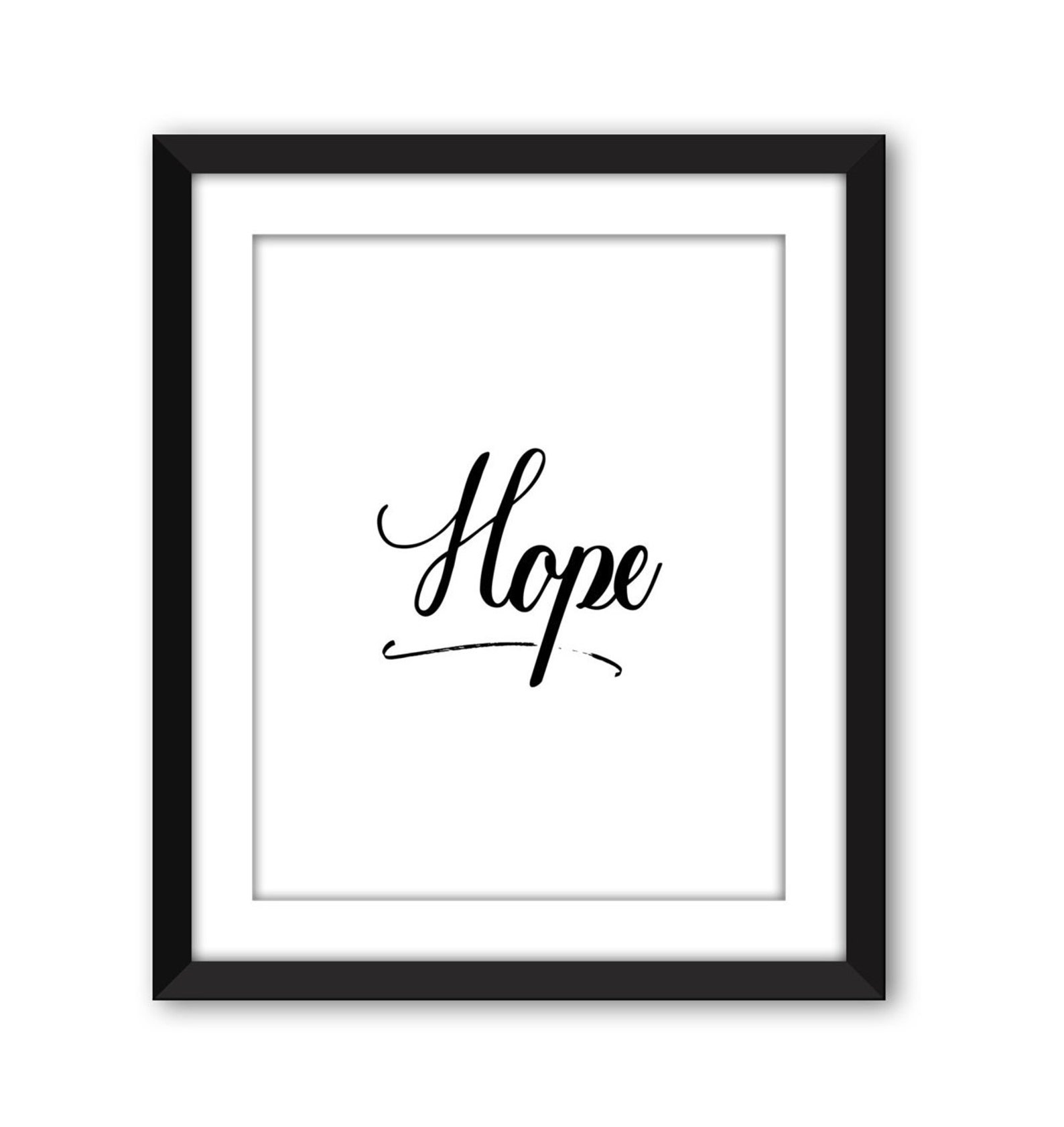 Hope print hope art quote wall art hope typography print Etsy