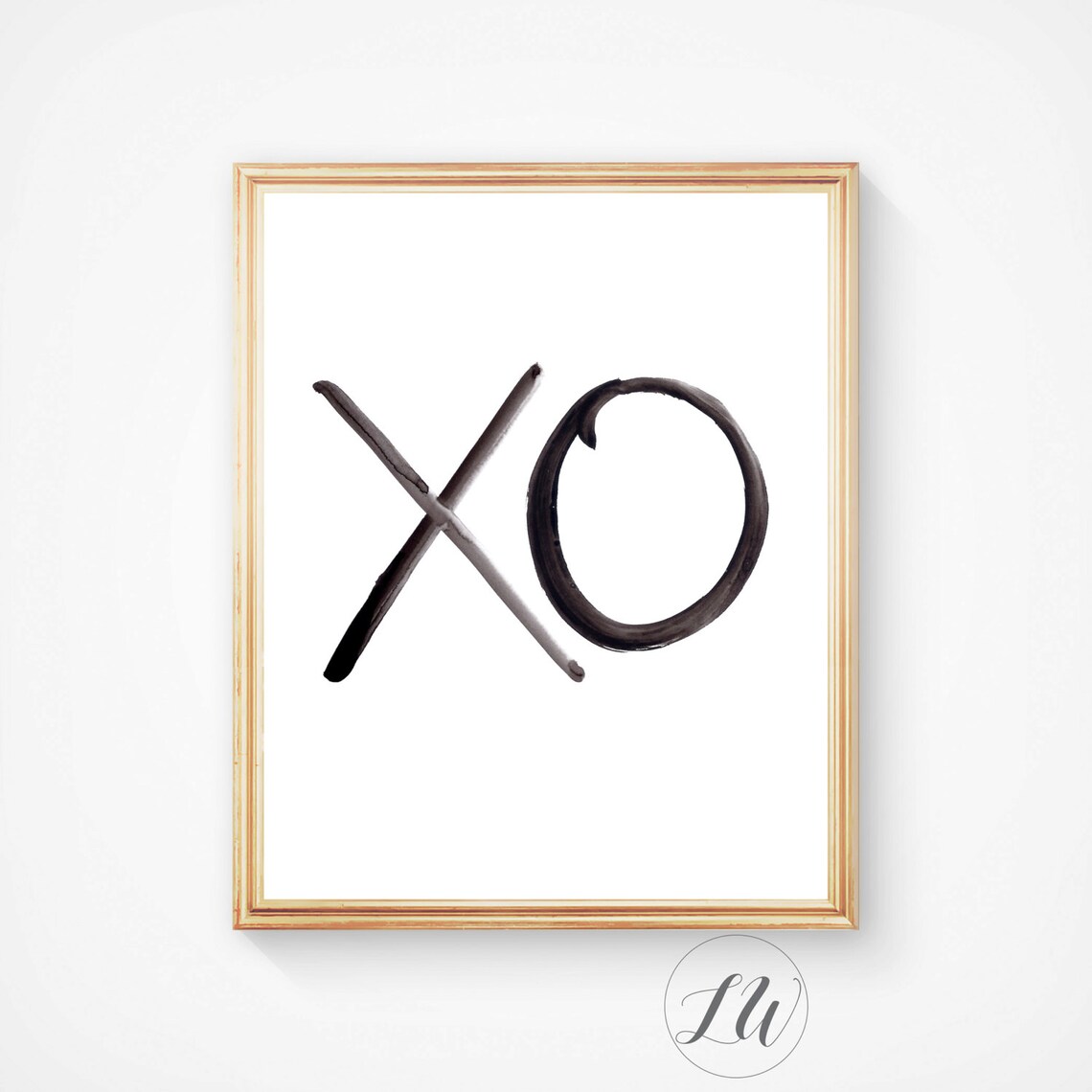 XO Print Wall Prints Typography Art Xo Art Printable Art Etsy