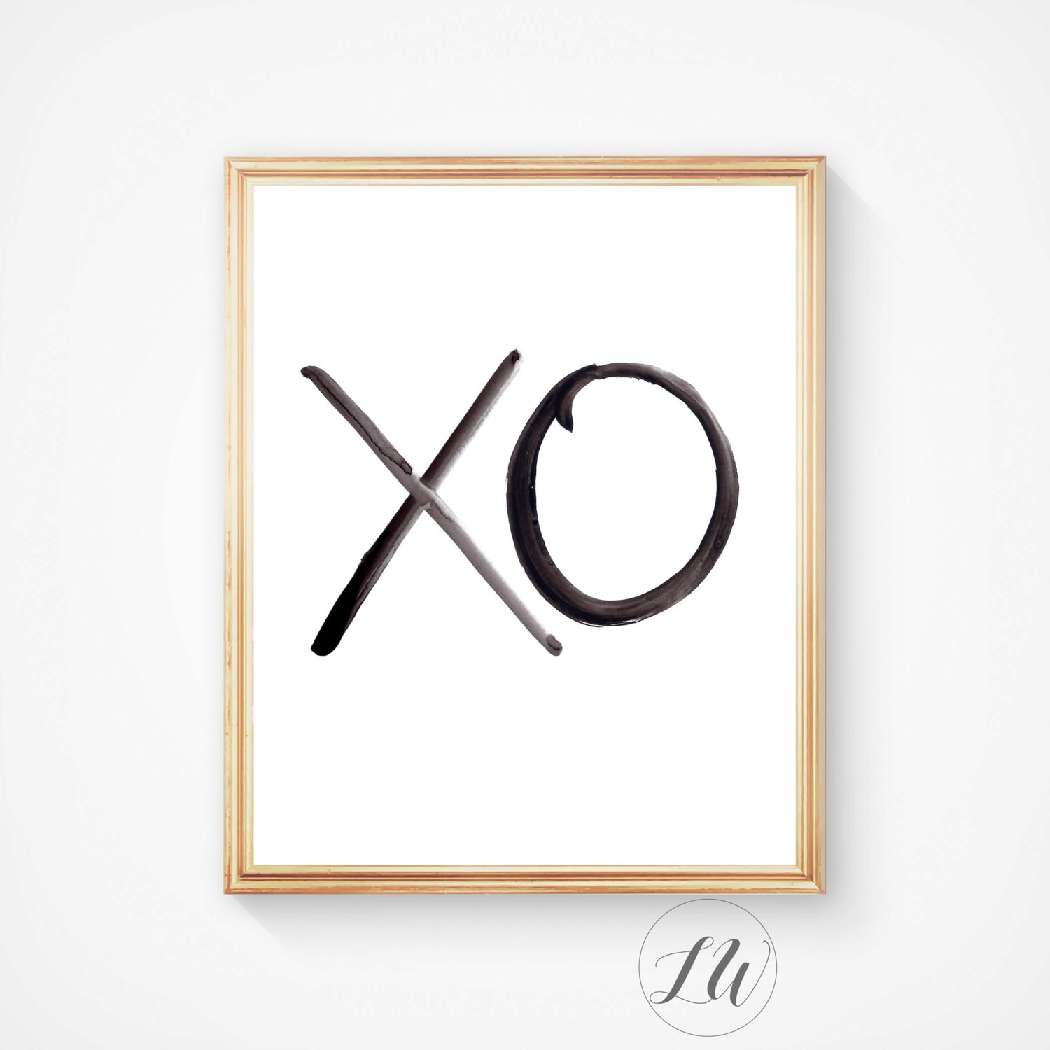 XO Print Wall Prints Typography Art Xo Art Printable Art Etsy