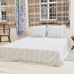 Drap - Aster bleu | 100 % coton biologique