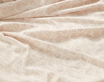 Sheet - Beige Bloom | 100% Organic Cotton