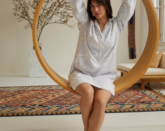 Nightshirt - Blue Aster | 100% Organic Cotton