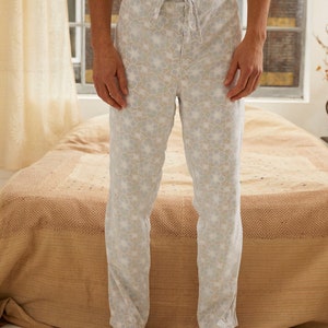 Lounge Pants Persian Flower 100% Organic Cotton image 1