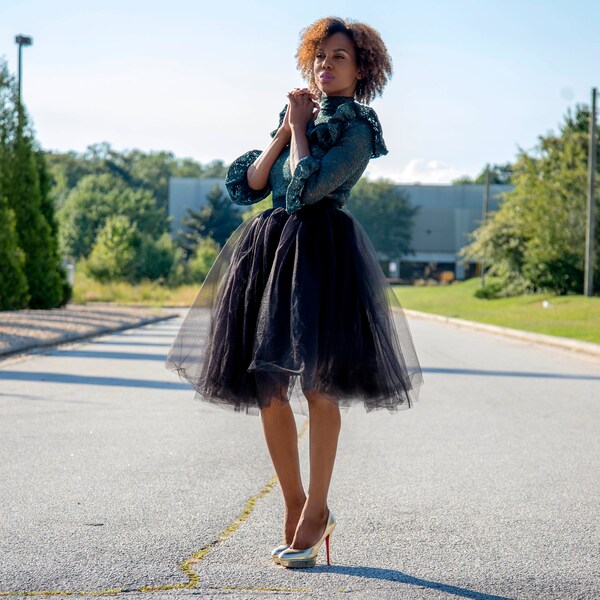 Full midi Tulle Skirt