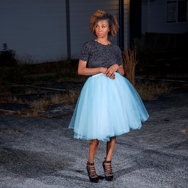 Full midi Tulle Skirt