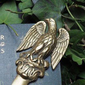 Bald Eagle Athame-  Vintage Brass - Ritual Knife - Up-cycled, Witchcraft, Witch, Wicca, Pagan, Air
