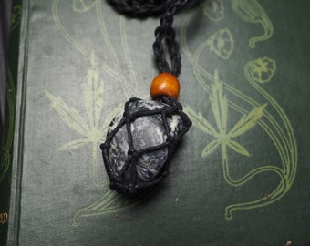 Marble & Macrame Necklace for Love and Friendship - Pagan, Wicca, Witchcraft, Magic, Fey
