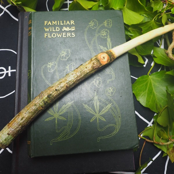 English Rowan Wood Wand - Protection & Fey Workings - Wicca, Witchcraft, Pagan, Ogham tree, Faery Magic