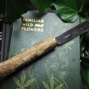 Athame with Broom Wood handle and Up-cycled Blade - Dispossesion - Ritual Knife - for Pagans, Witches