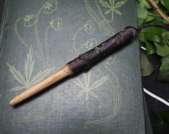 Dorset Sweet Chestnut Wand Pendant  - for Abundance - Pagan, Wicca, Witchcraft, Magic, Ritual