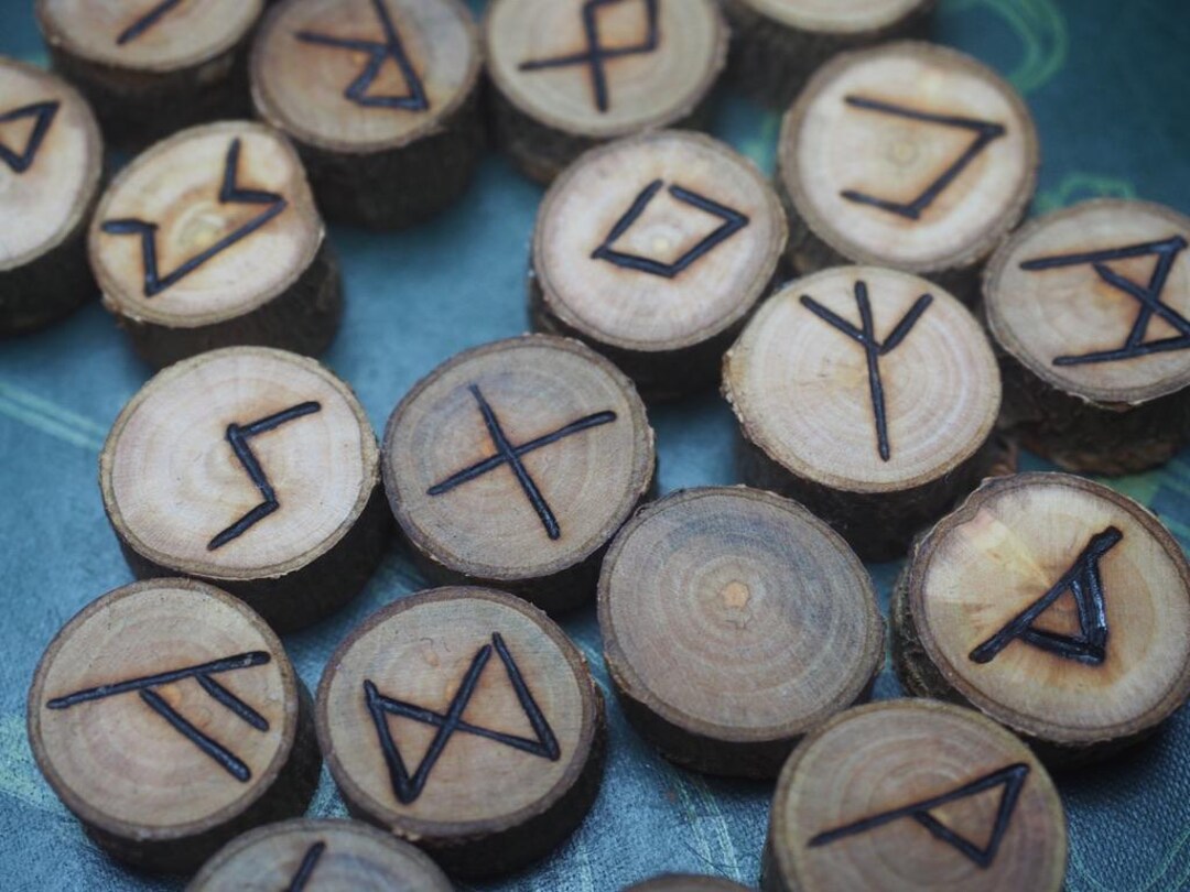 Wild Rescuers Rune Letter Wild CHERRY WOOD Elder Futhark Runes - Pagan, Norse, Witchcraft ...