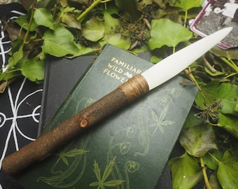 Bone Blade and Avalon Blackthorn Athame - Ritual Knife - Witchcraft, Banishing,