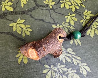 Avalon Apple Wood Pendant - Isle of Avalon - Pagan, Wicca, Witchcraft, Ogham Tree, Glastonbury