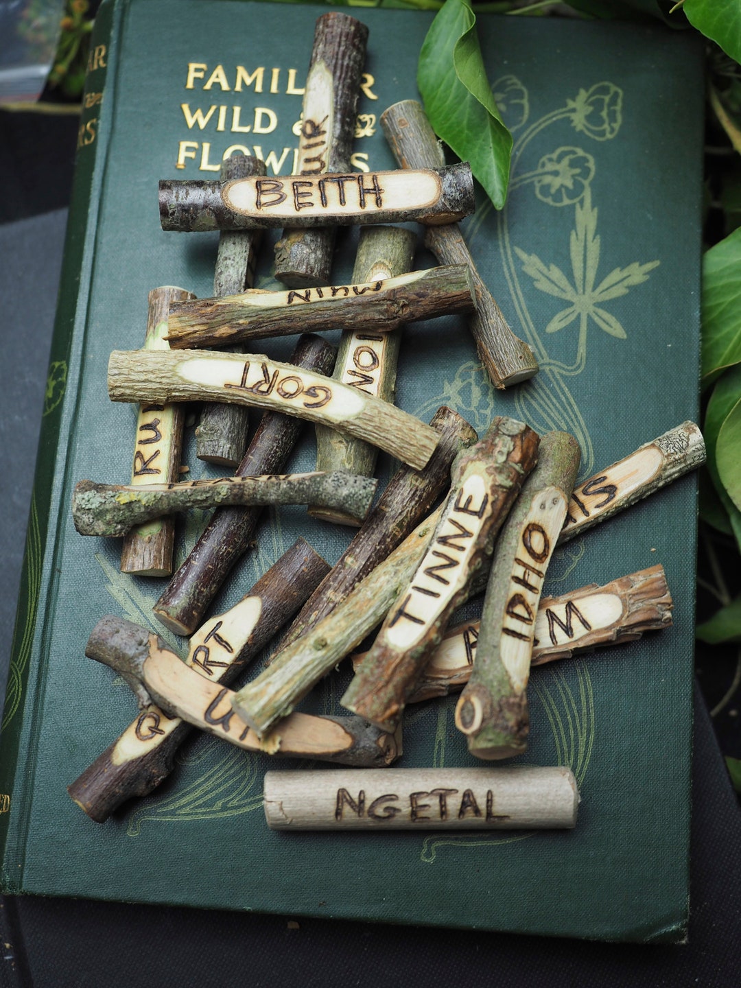 20 Celtic Tree Ogham Staves With Gaelic Letter Names Made on Etsy