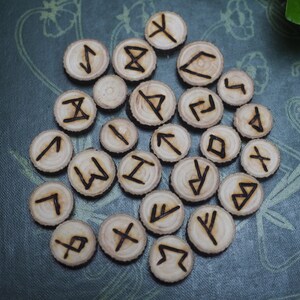 Elder Futhark Runes in a Tin - Mini Rowan Runes - Pagan, Divination ...
