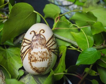 Bee & Flower Egg - Melissae - Ostara - Spring Equinox - two designs