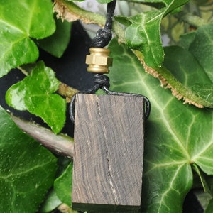 Ancient Irish Bog Oak Pendant - Strength & Courage  Pagan, Druid, Wicca - Celtic, Ancestor Work