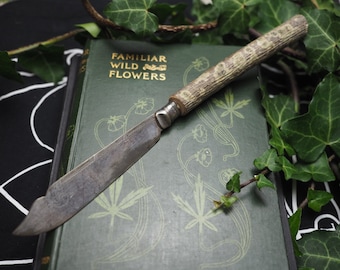 Athame with English Walnut Handle and Up-cycled Blade - for Pagans, Witches and Wiccans.