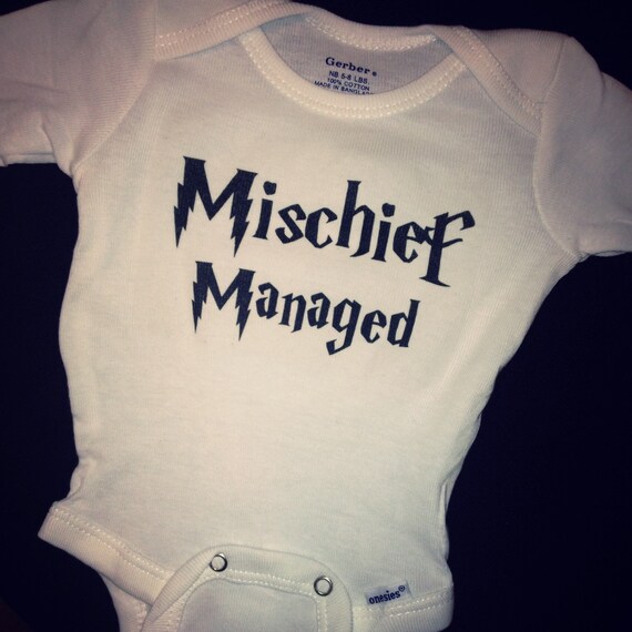 mischief managed onesie