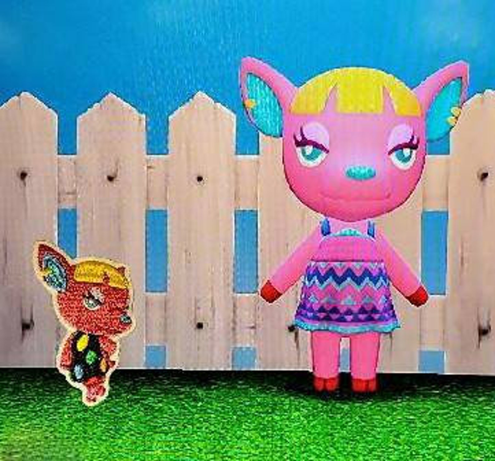 Fuchsia ACNH Inspired Iron on Patch Etsy UK