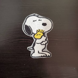 Beagle and Bird Iron On Patch