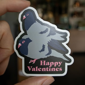 Palomas felices de San Valentín