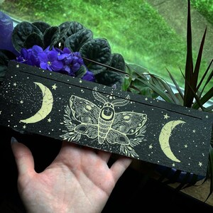 Lunar Moth 4 card tarot card holder