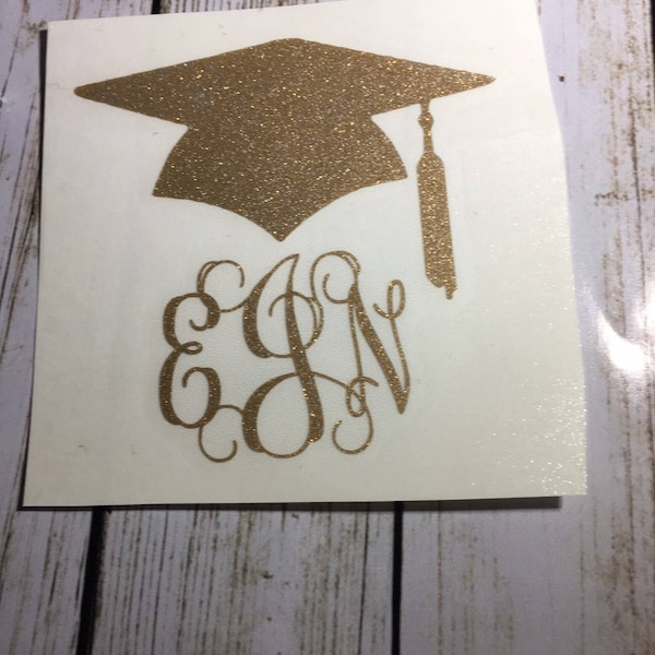 Graduation Cap Adhesive Decor Etsy