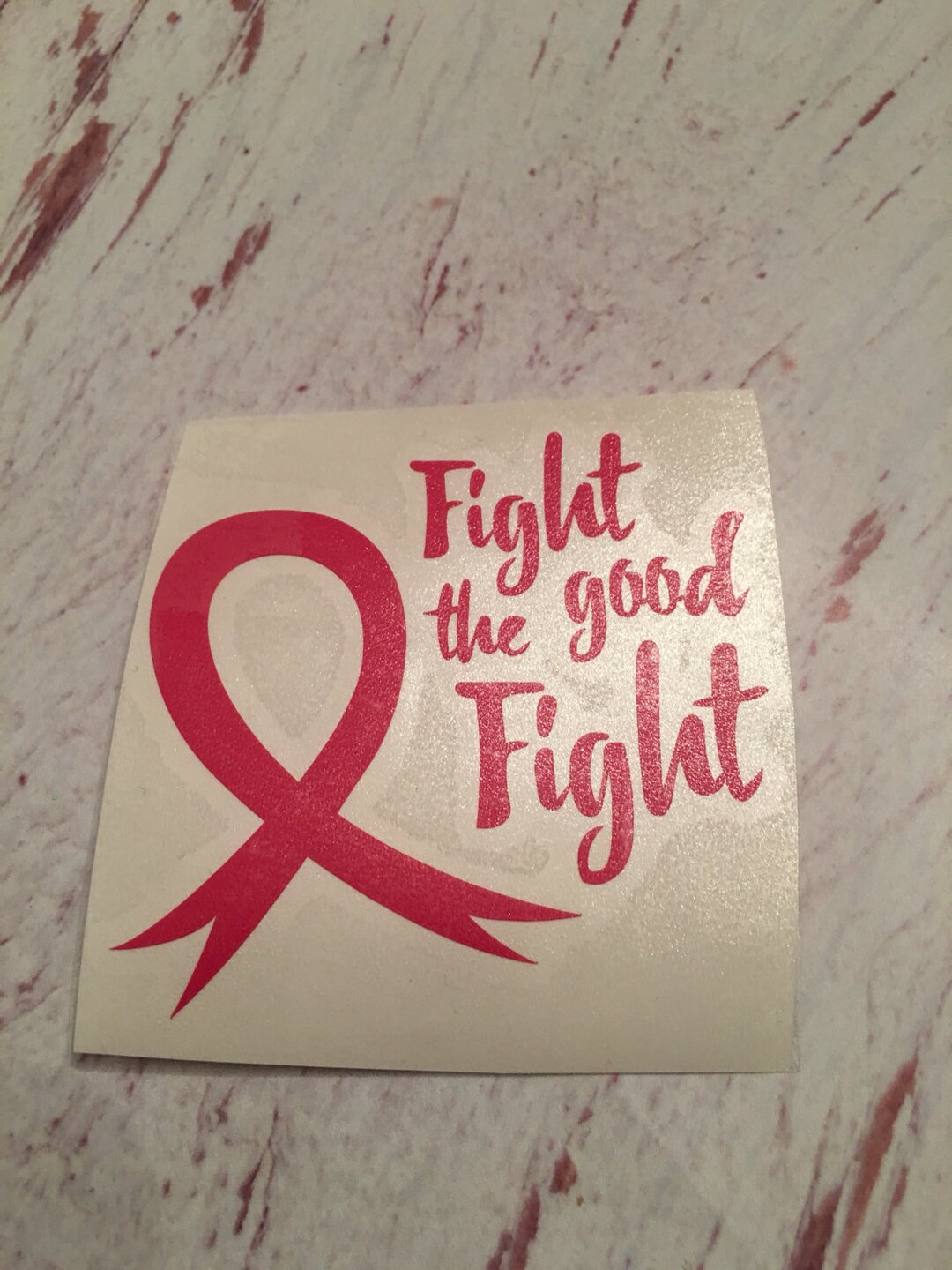 Breast Cancer Awareness Cup Decal / Yeti Cup / Car Decal / Etsy