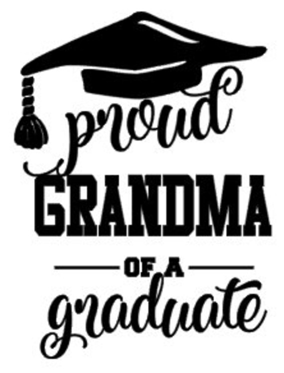 Proud Grandma of a Graduate Iron on / Graduation Iron on / Etsy