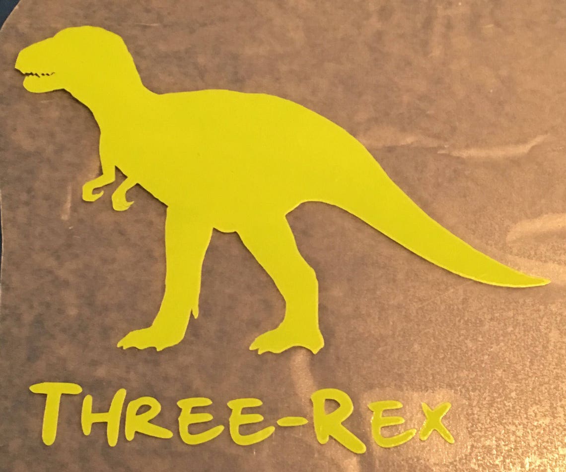 Iron on Dinosaur / Dinosaurs Decal / Dinosaur Birthday Iron on Etsy