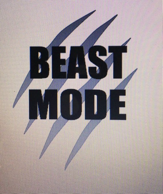 Beast Mode Decal / Decals / beast mode cup Decals / Decals / Etsy
