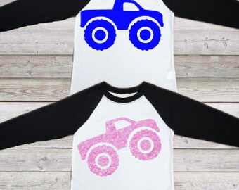 Monster Truck Iron On Decal / Monster truck decal / truck iron on / truck decal