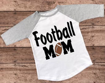 Football Mom Iron On  / football mom iron on / glitter football / football mama decal