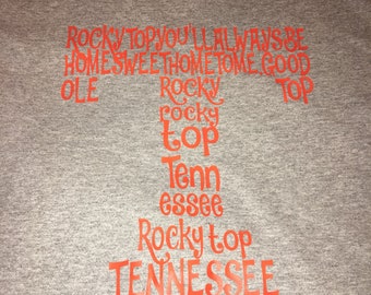 Tennessee iron on / Tennessee shirt / Rocky Top iron on / football