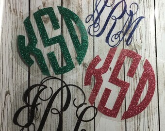 Mongram Iron On / Decal / glitter monogram / monogram iron on / Personalization / glitter iron on monogram