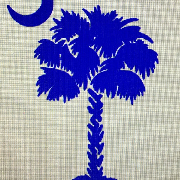 Palmetto Tree Car Decal / sc decal / south carolina palmetto tree decal / palmetto tree monogram
